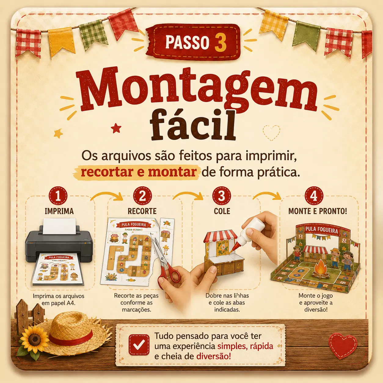 Passo 3 — Montagem fácil